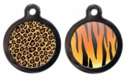 Animal Print Cat ID Tag